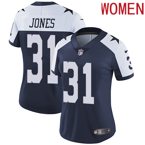 2019 Women Dallas Cowboys #31 Jones blue Nike Vapor Untouchable Limited NFL Jersey